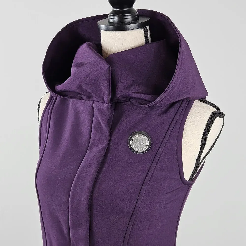 Noel‎ Asmar Equestrian Women's Riding Vest Soft Shell Hooded Purple | XXS